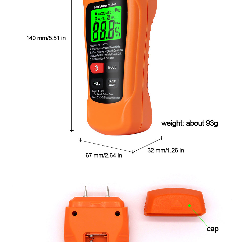 Digital Hygrometer Moisture Meter