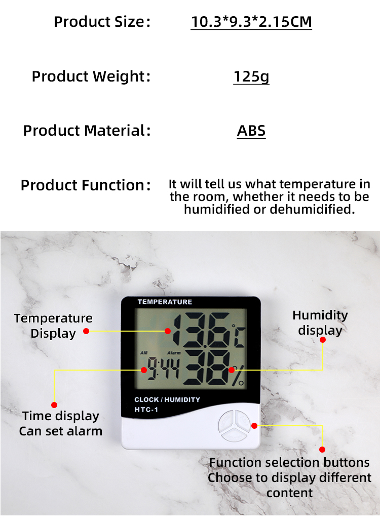 Hygrometer themometer